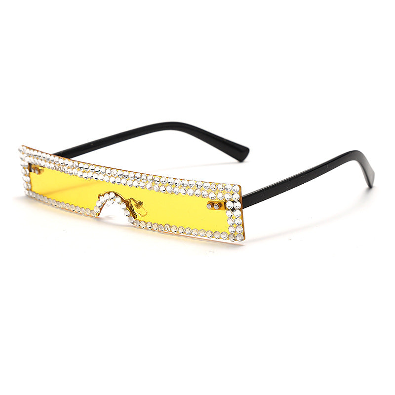 Small Square Glasses Luxury Rhinestone Fashion Sunglasses