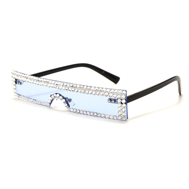 Small Square Glasses Luxury Rhinestone Fashion Sunglasses