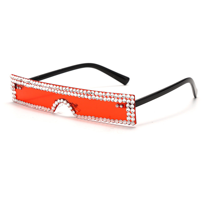 Small Square Glasses Luxury Rhinestone Fashion Sunglasses